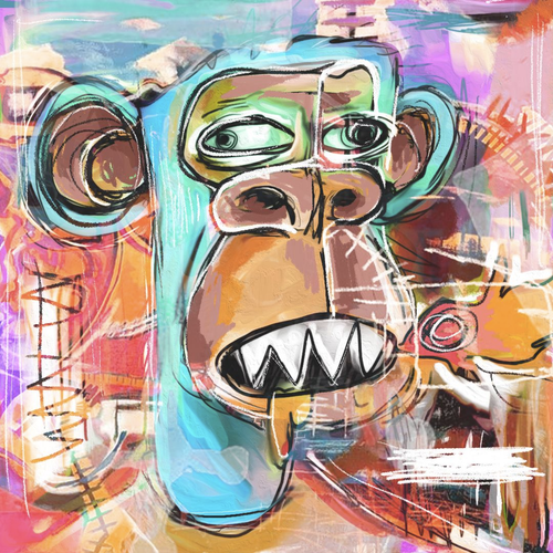 DERPSQUIAT - Framed + Counterparty Token