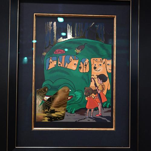FROGBUS Framed Foil Print