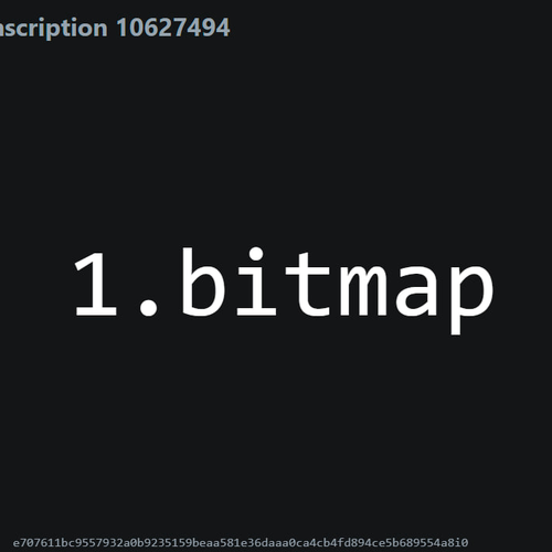 #10627494 | 1.bitmap | Bitcoin Metaverse Block 1