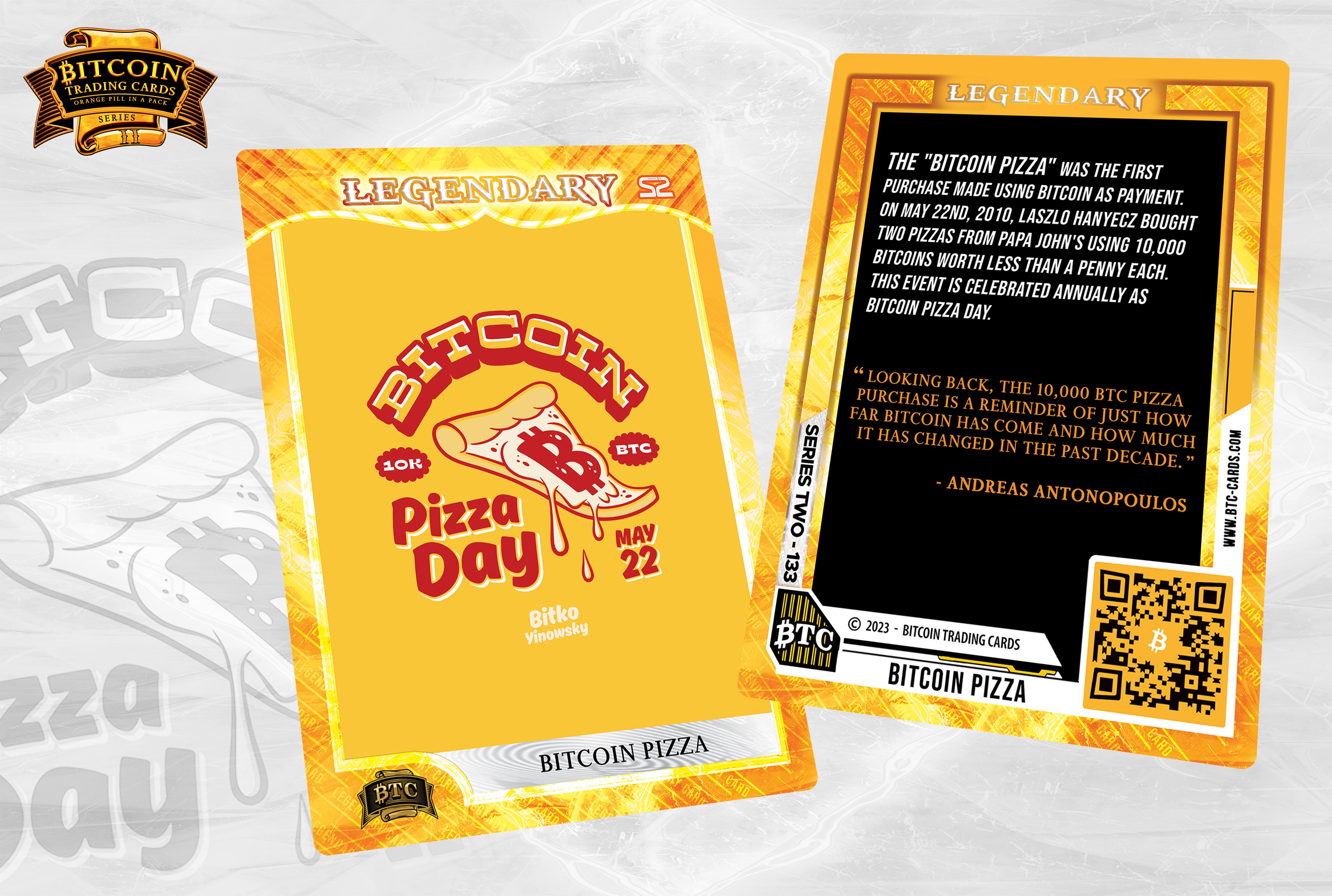 Bitcoin Pizza (#/100) - Case Break / 8 Boxes - Break #6 PB23 Special