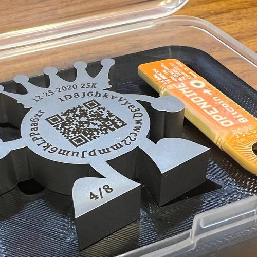 Squirrelbits KING 2020 limited edition 4/8 BTC artwork (+ OpenDime)