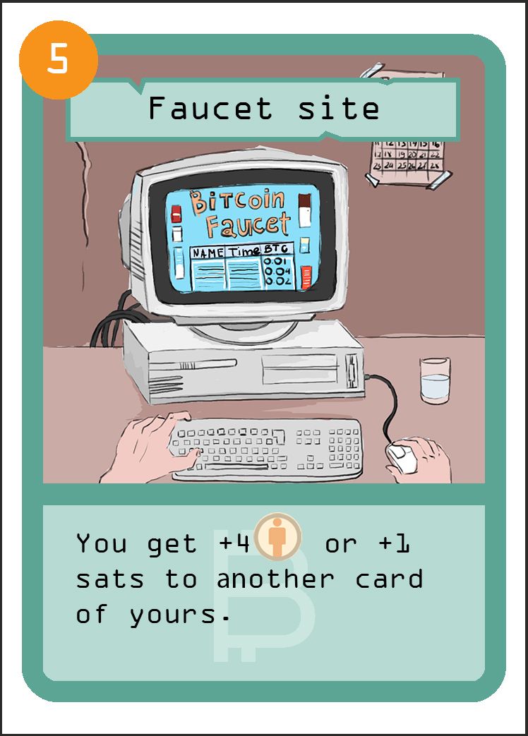 BTC Faucet card 2/pack 1