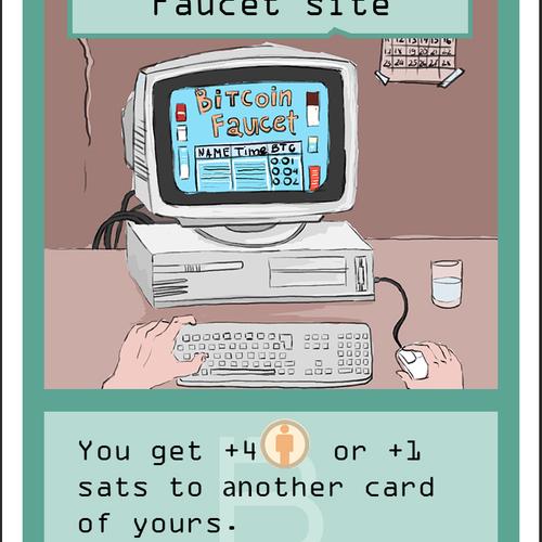 BTC Faucet card 2/pack 1