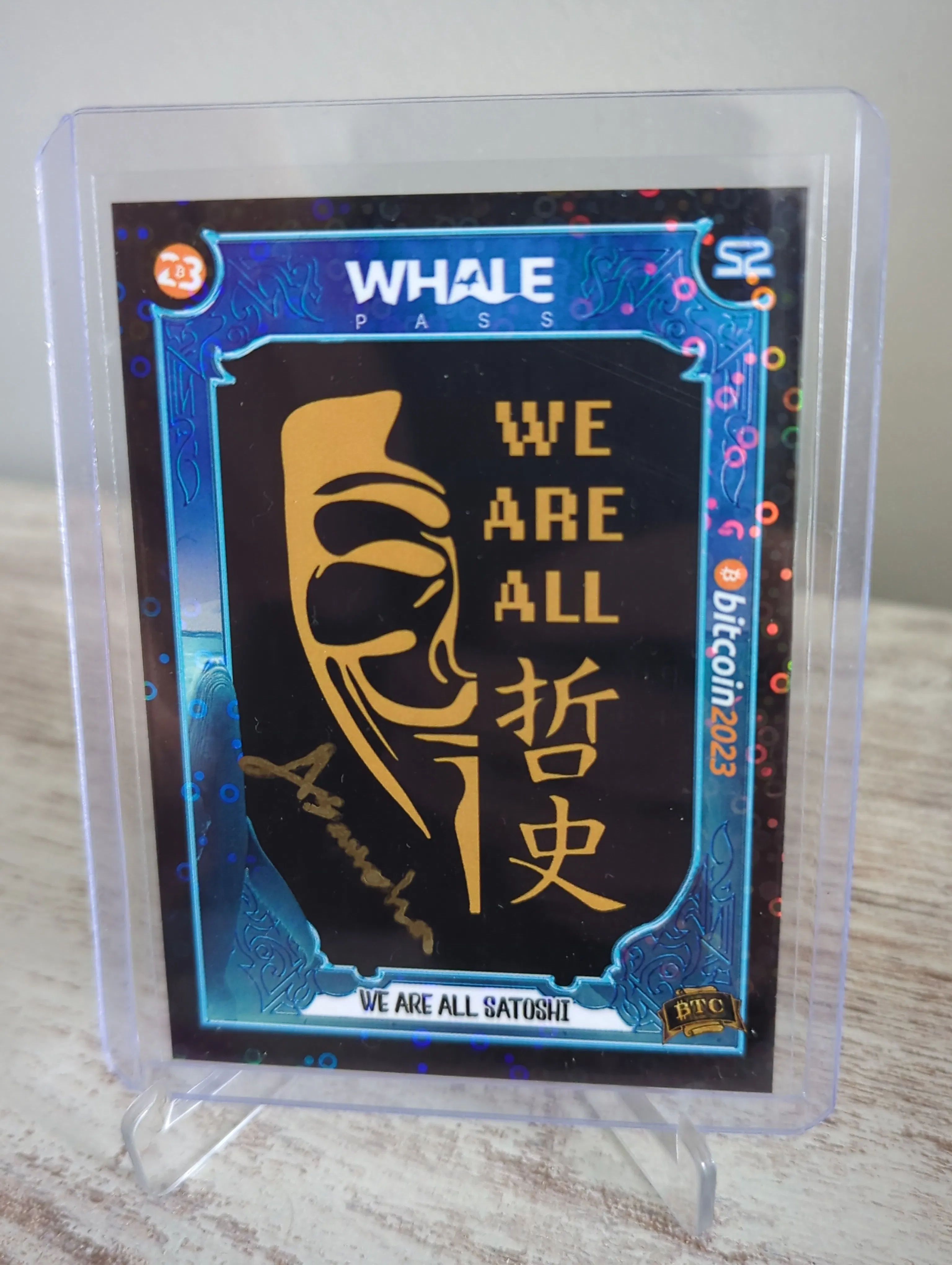 Signed We are all satoshi