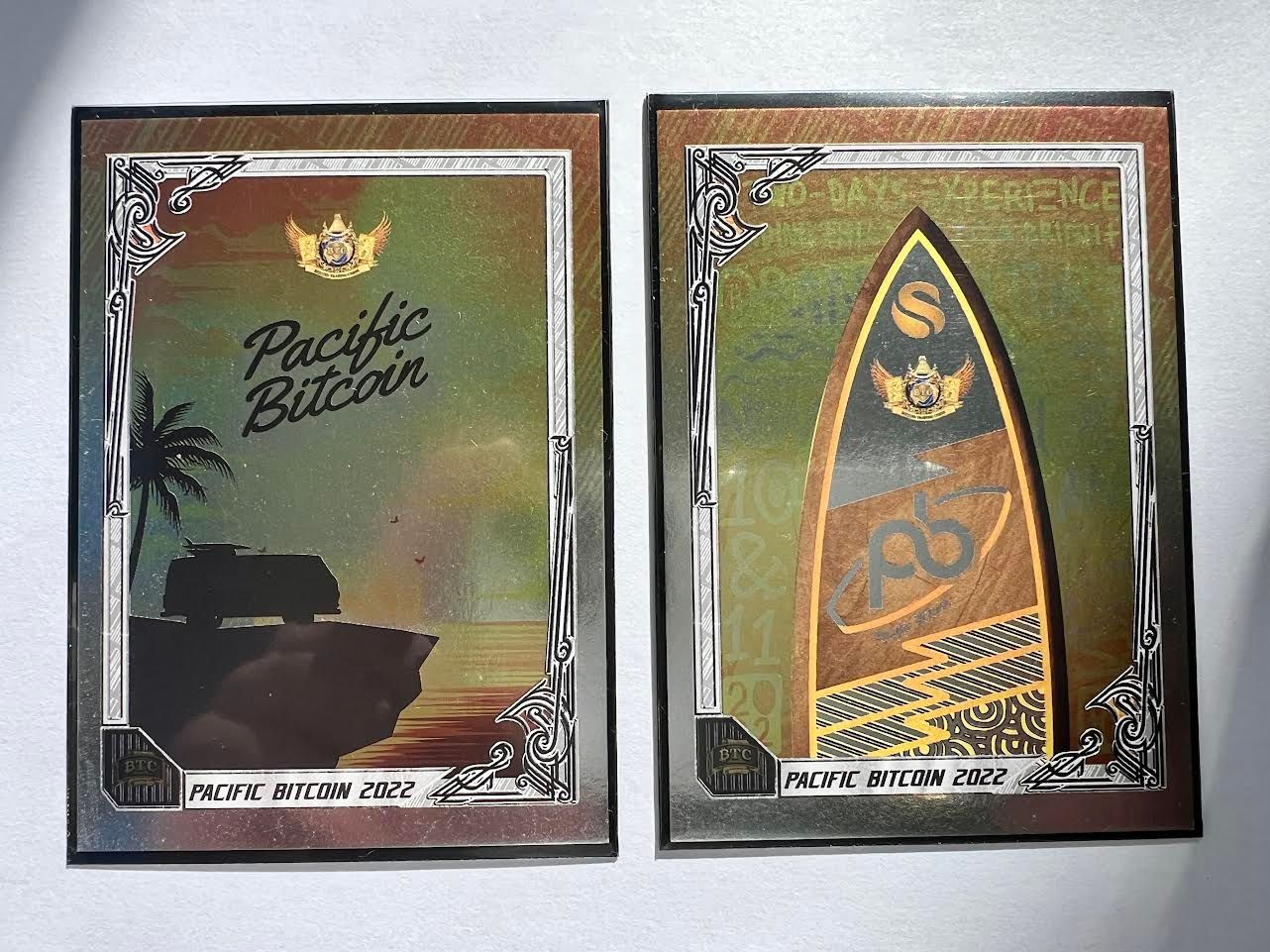 Set of Pacific Bitcoin 2022 Cards (#/999)