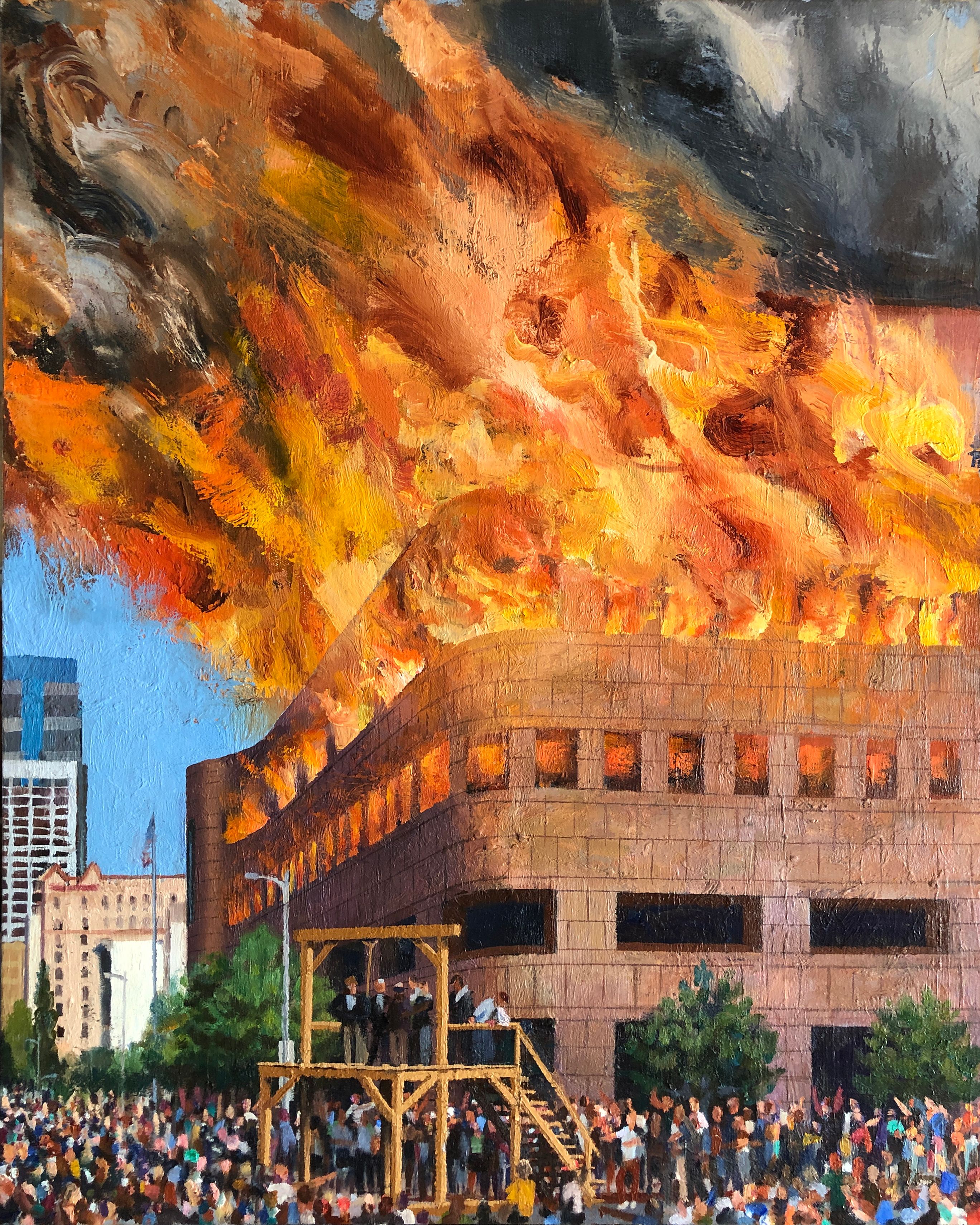 The Federal Reserve Bank in Flames, Los Angeles Branch