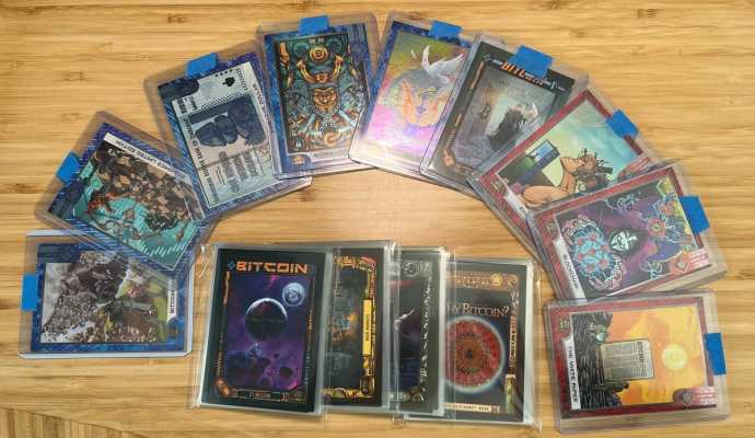 Bitcoin Trading Cards Series 1 Set of Common, Rare & UltraRare cards