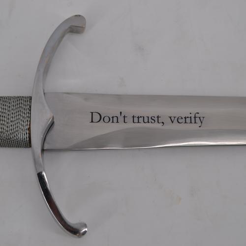 The Bitcoin Sword: Don’t trust, verify