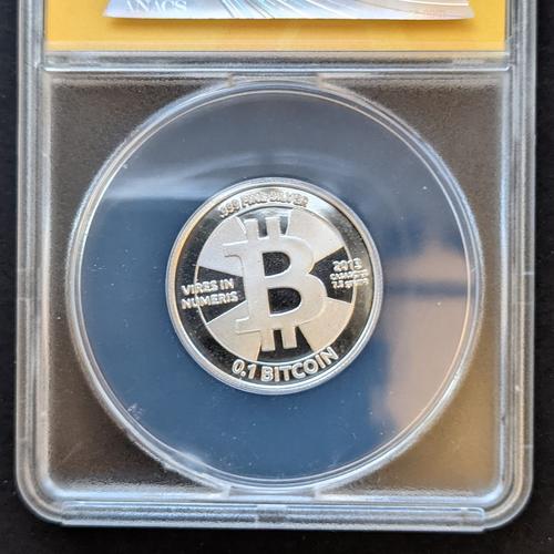0.1 BTC Casascius Silver (ANACS Graded – MS69)