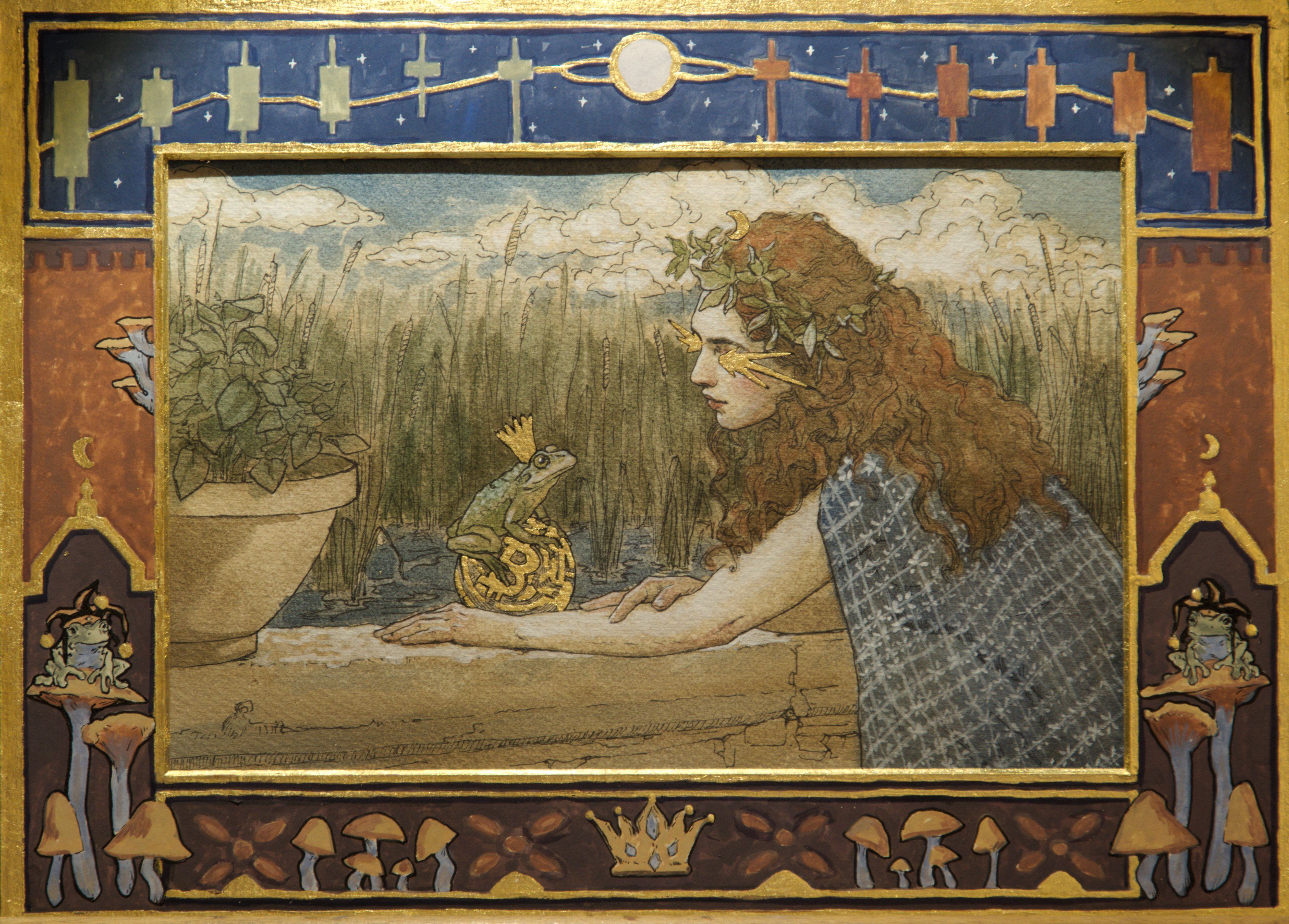 Cornita and the Frog Watercolor & 1 of 1 Token