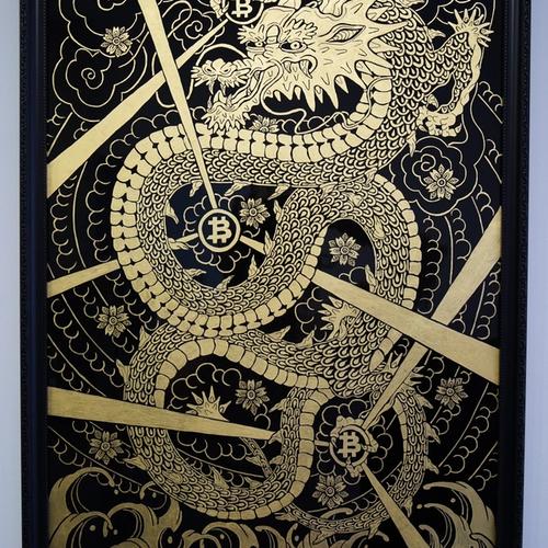 Satoshi Dragon artwork & 1of 1 token