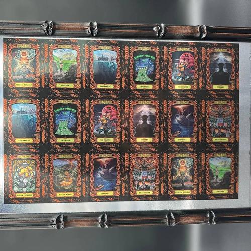 BTCTC Box Topper 2/4 Uncut Sheet - Twinkle Refractor - Professionally Framed