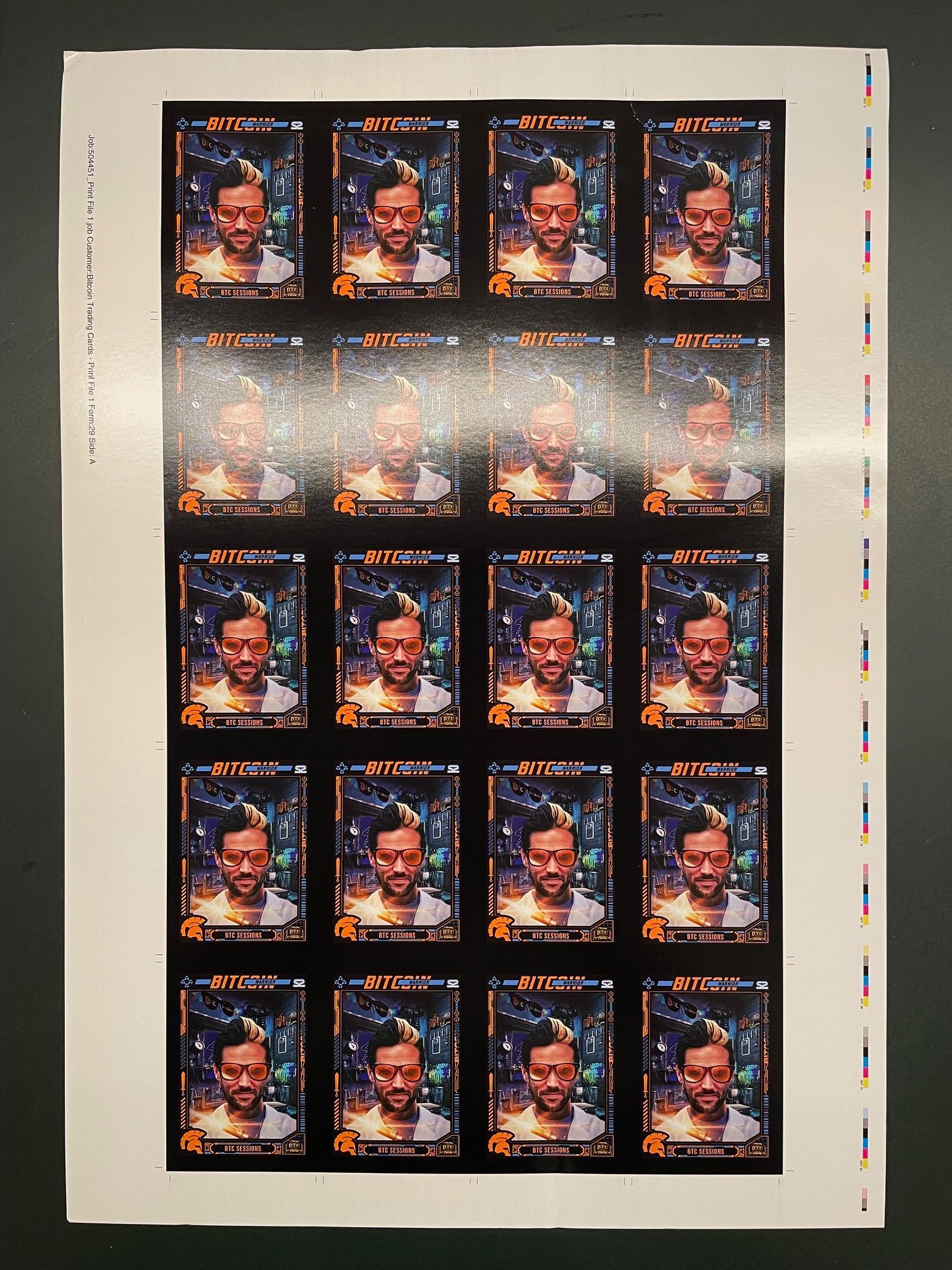 BTC Sessions /// Uncut sheet 6/6 + Holo 38/500