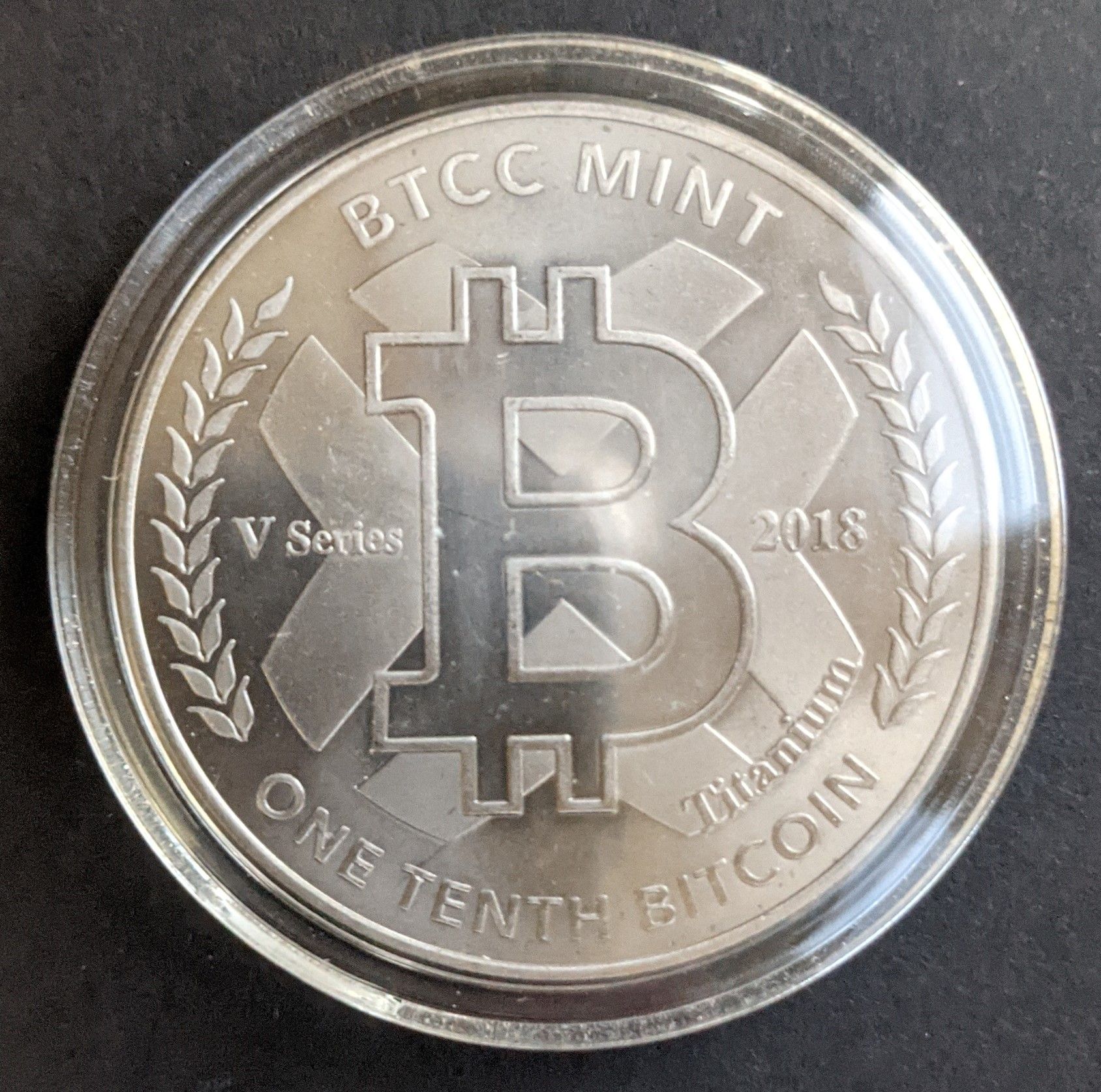 0.1 BTC BTCC Titanium (Ungraded)