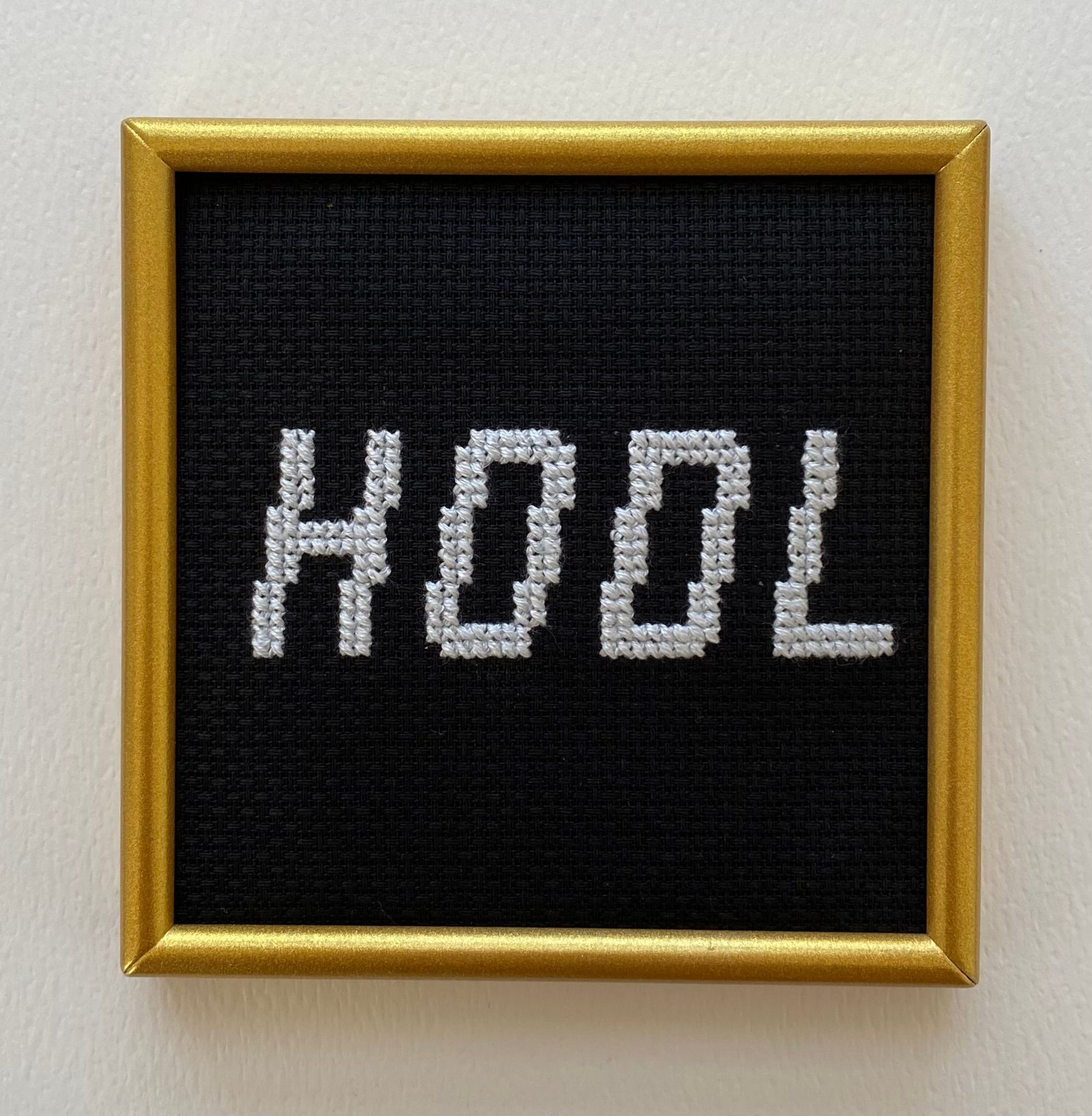 HODL Cross Stitch