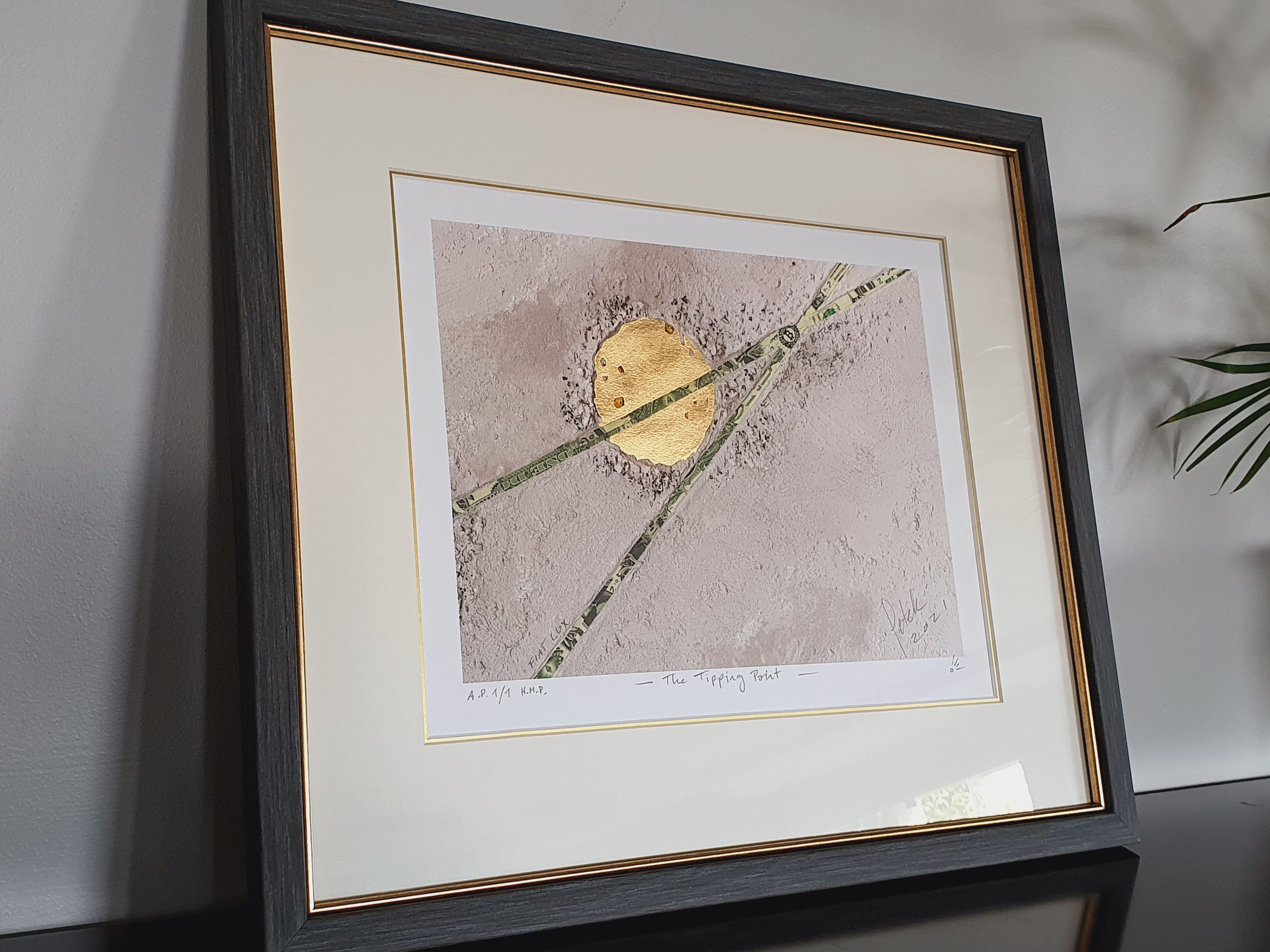 "The Tipping Point" A.P. 1/1 - S2F Gold Data Crater