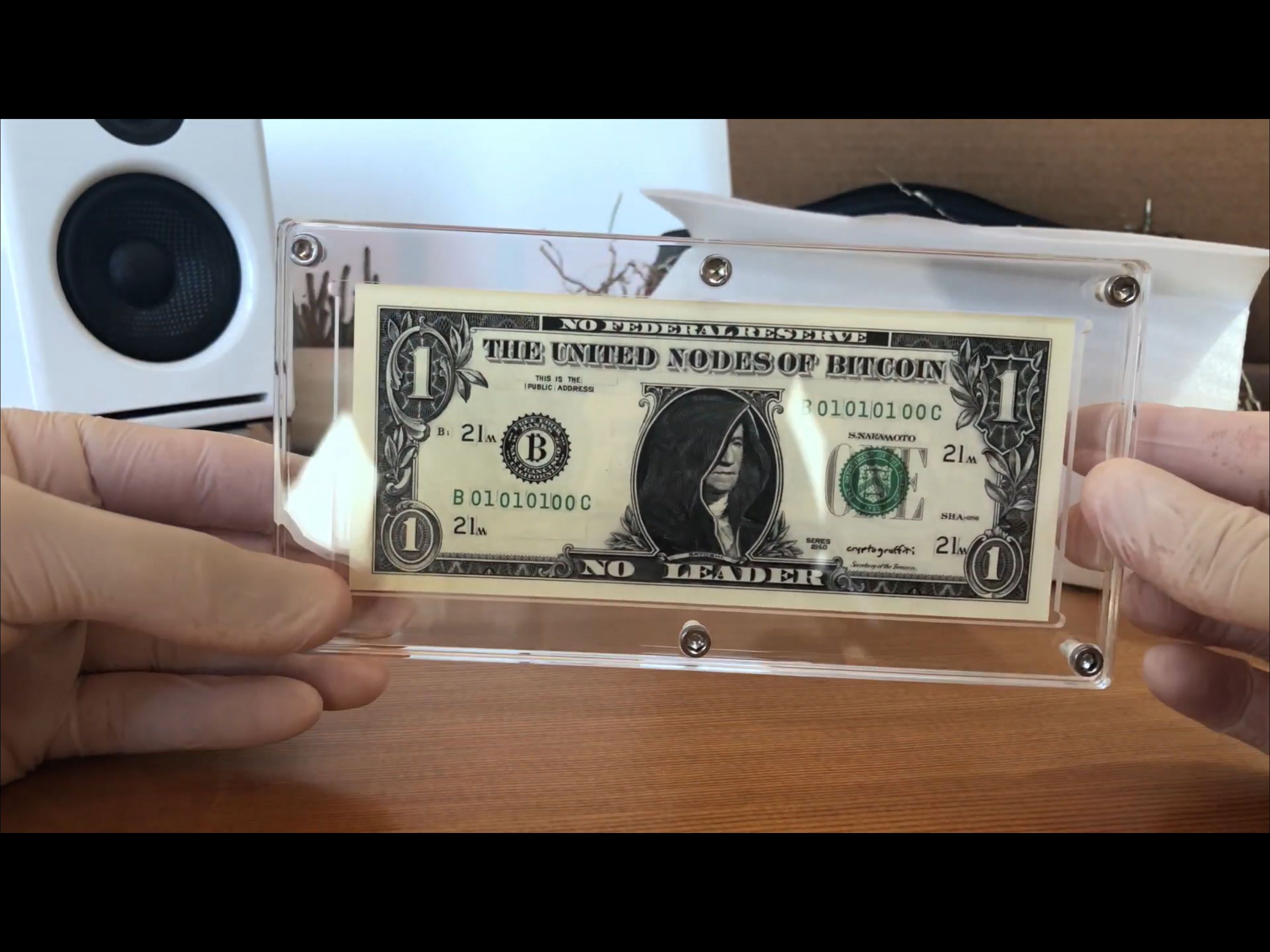 The United Nodes of Bitcoin Augmented Reality Note by Cryptograffiti  #21