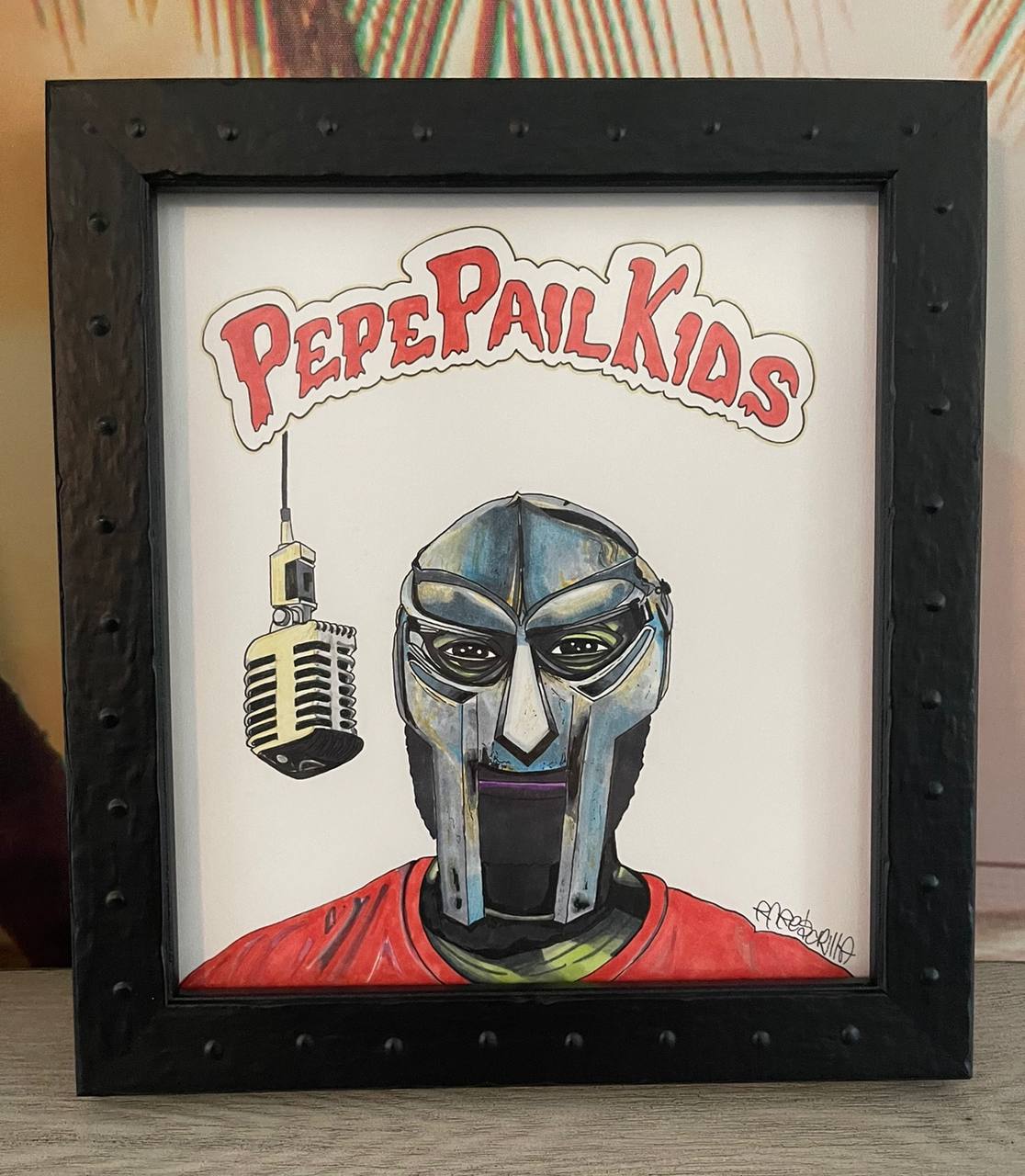 MFPEPE Framed Original drawing + 1 MFPEPE card