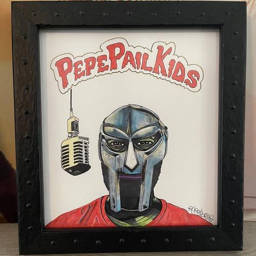 MFPEPE Framed Original drawing + 1 MFPEPE card