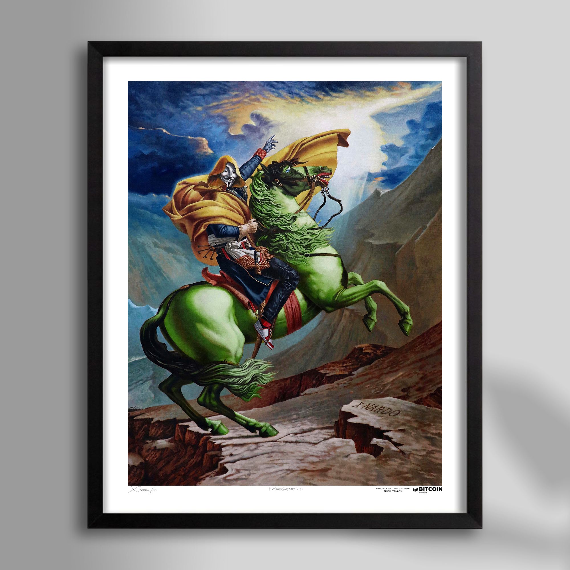 FAKEGENESIS (BITCOIN MAGAZINE PRINT) EARLY EDITION 1-5 of 256 - UNFRAMED