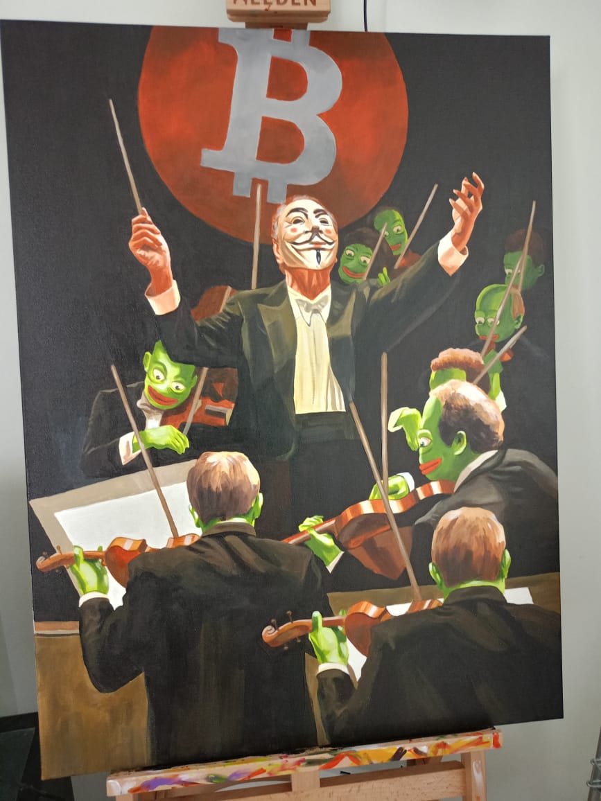 BITCOINSOUND Painting on Canvas