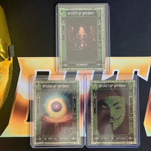 SOS 3-Card Set: Remnant, We Are All Satoshi, & Spirit of Satoshi
