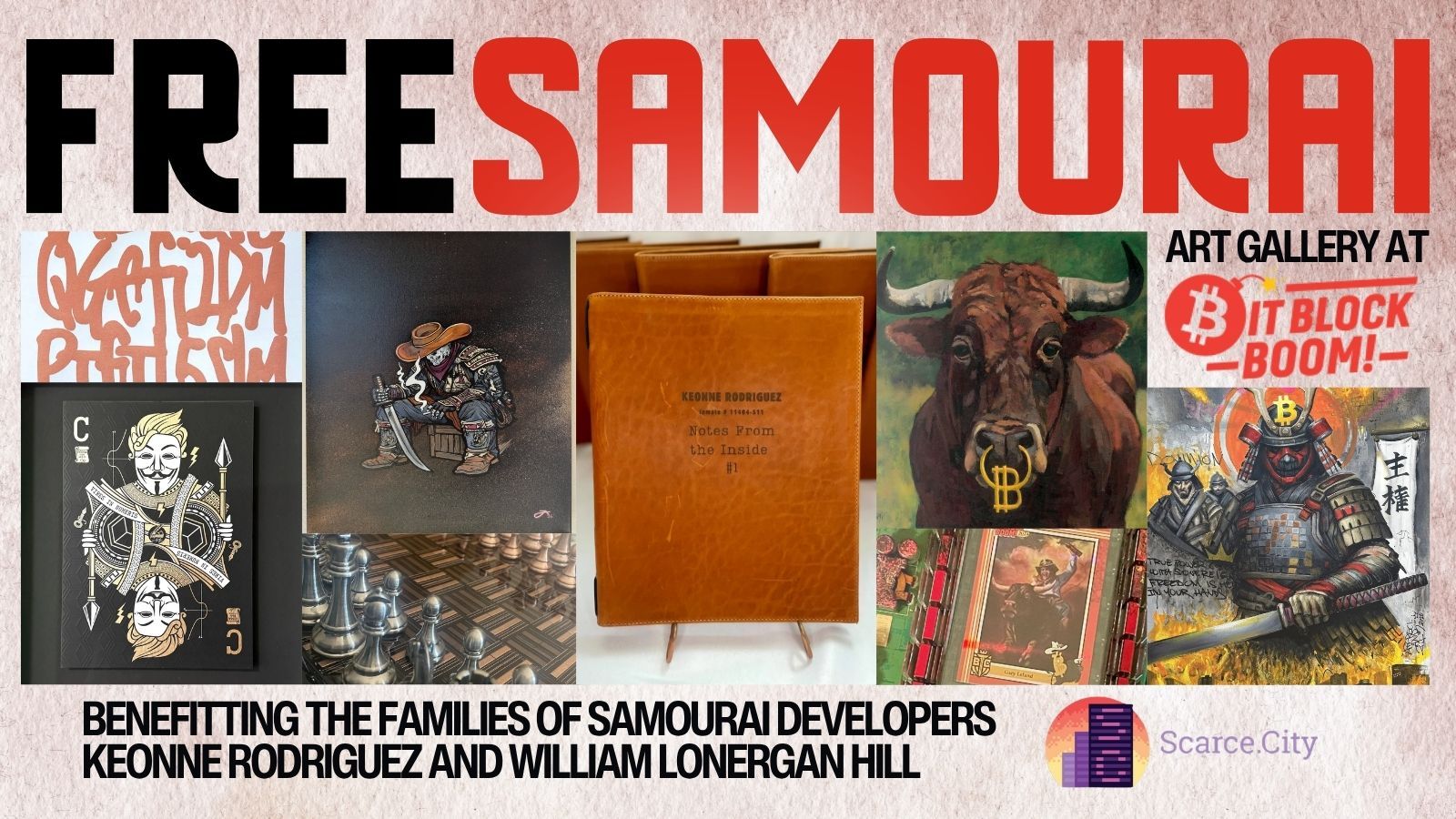 Free Samourai Art Gallery at BitBlockBoom