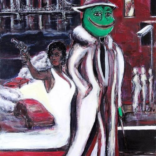 Pepe the Blade, Fake Rare and original painting