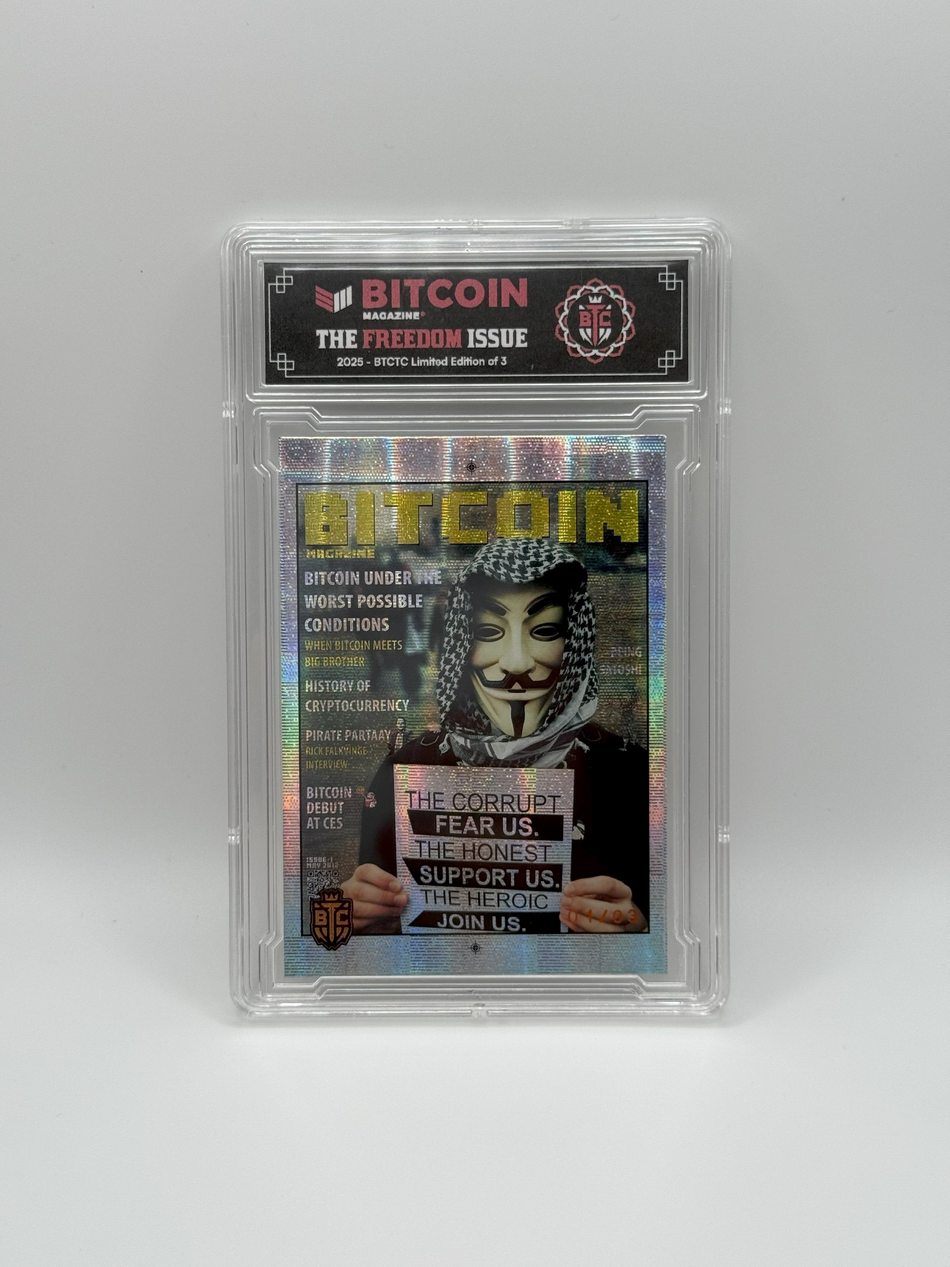 (1/3) Issue 1 - Commemorative Card 1/3 - Bitcoin Trading Cards x Bitcoin Magazine