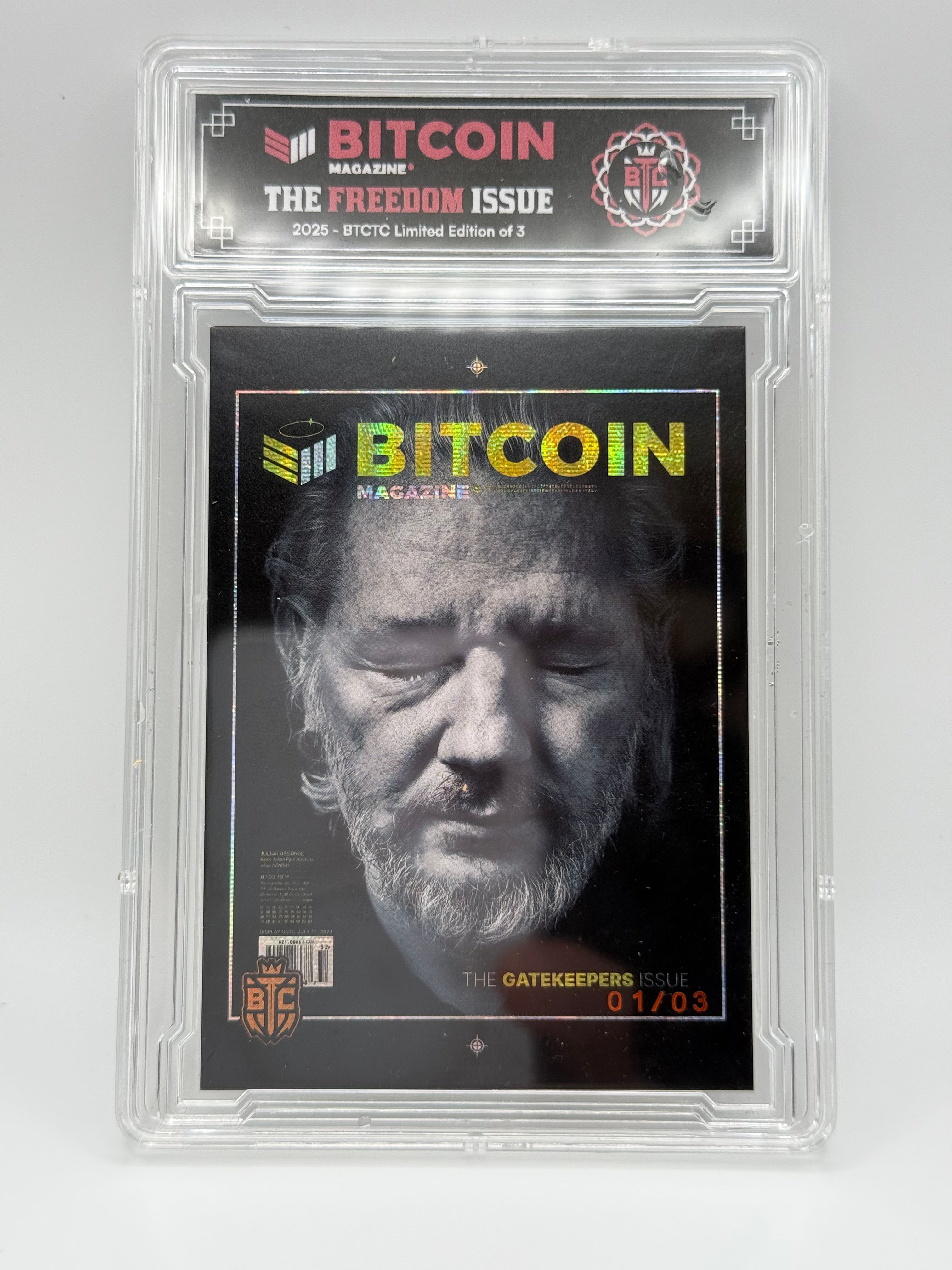 (1 of 3) Issue 29 (Gatekeepers Issue) - Commemorative Card 1/3 - Bitcoin Trading Cards x Bitcoin Magazine