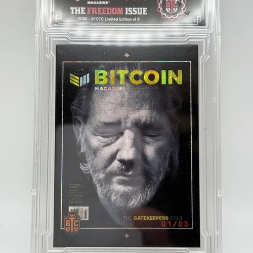 (1 of 3) Issue 29 (Gatekeepers Issue) - Commemorative Card 1/3 - Bitcoin Trading Cards x Bitcoin Magazine