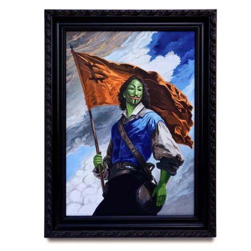 FREEDOMWAR Framed Painting & Token
