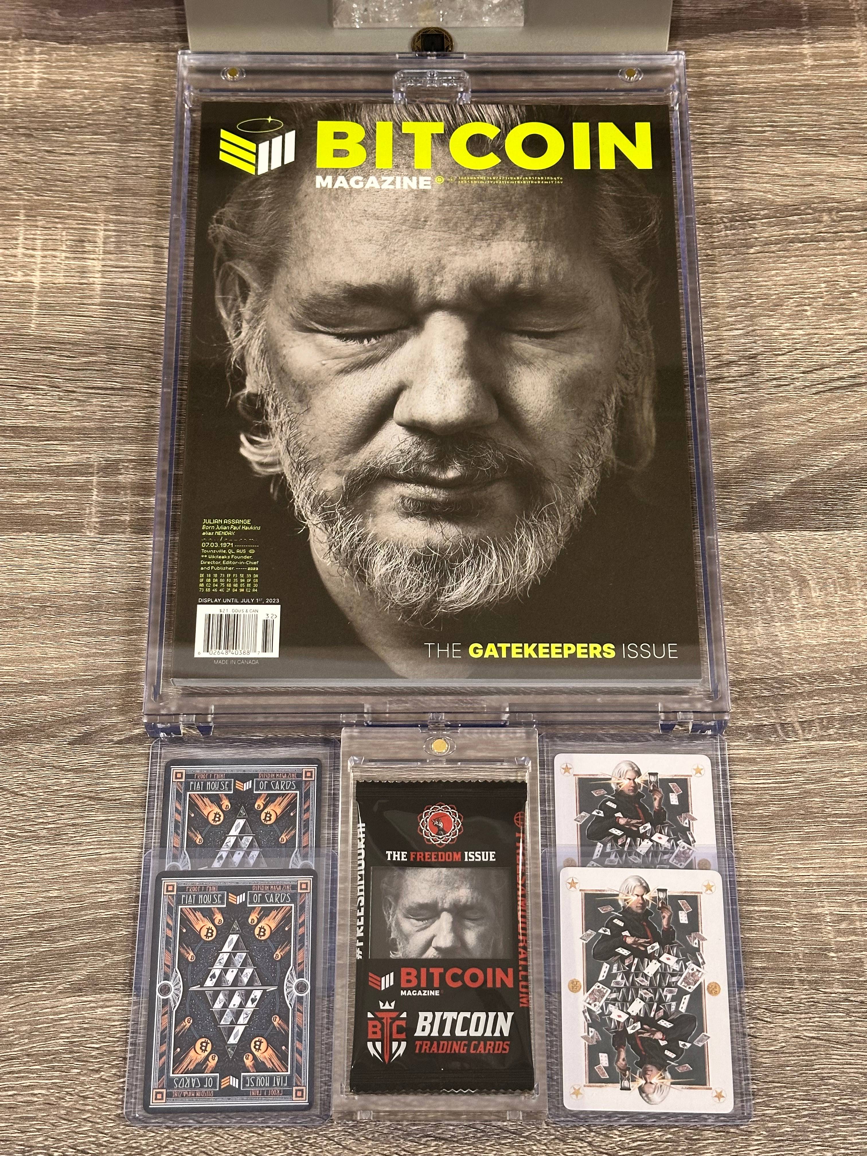 Bitcoin Magazine THE GATEKEEPERS ISSUE #29 and Bitcoin Trading Cards Sealed Pack