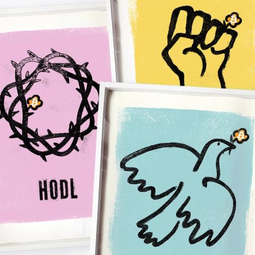 HODL Pain & Resistance & Peace Triptych