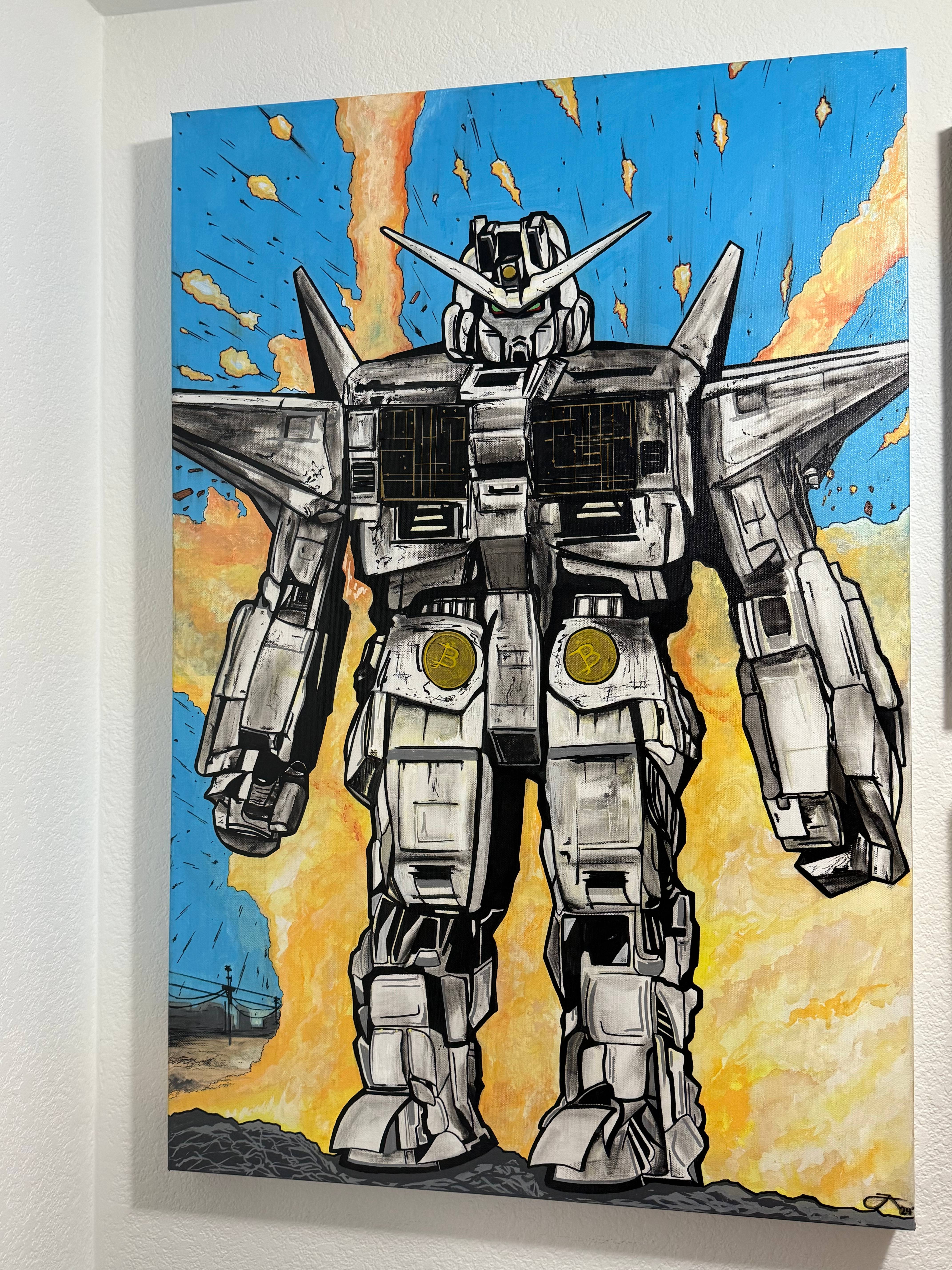 ‘Satoshoid’ Acrylic on Canvas 