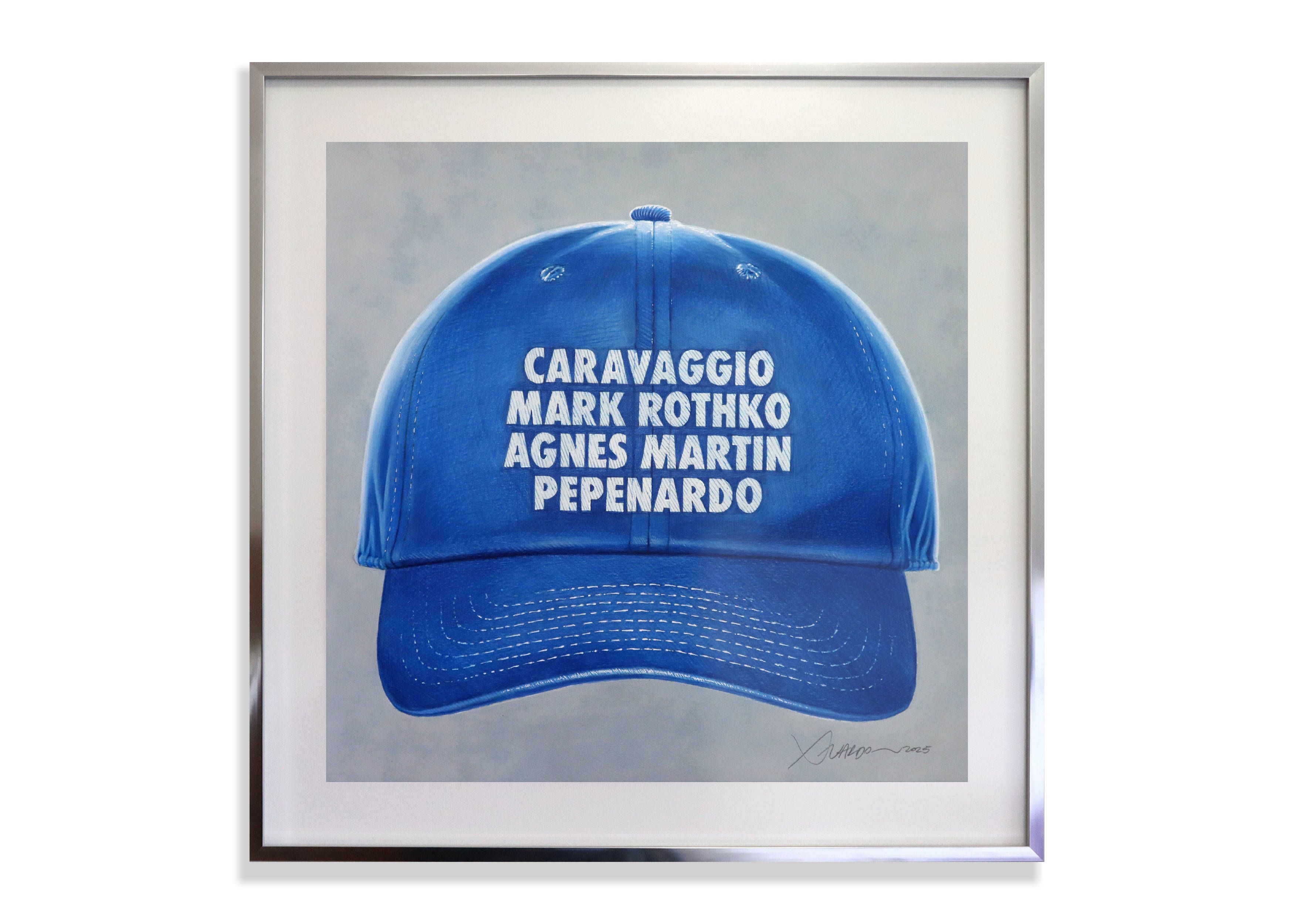 Untitled (Blue Hat ed. CMRAMP) - Framed Drawing