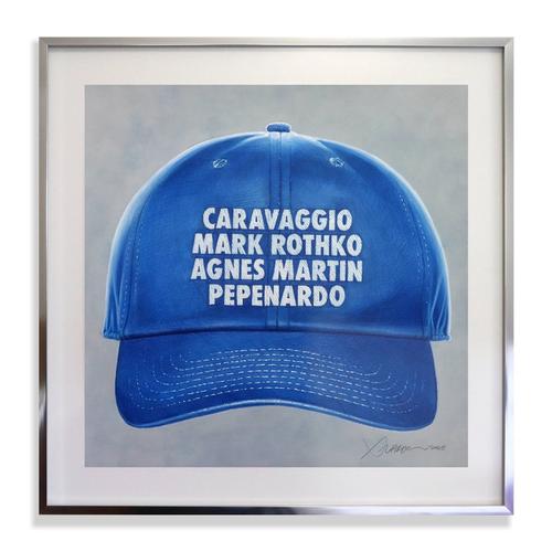 Untitled (Blue Hat ed. CMRAMP) - Framed Drawing