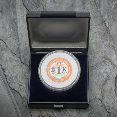 Early Bitcoin Poker Chip Token, c. 2012–2013. Loaded and Gifted by Bobby Lee