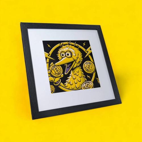 Big Bird 3D Printed Medium 8" x 8"