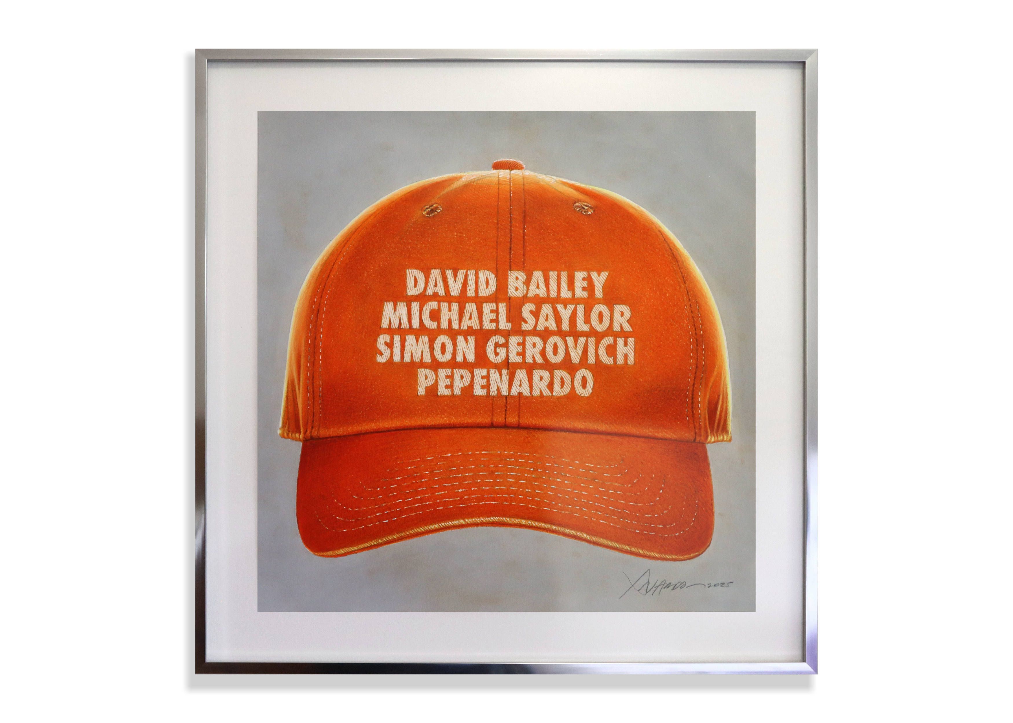 Untitled (Orange Hat ed. DBMSSGP) - Framed Drawing