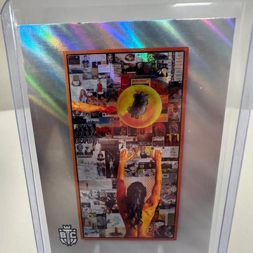 057/210 Rarity S4 Artist Card God Bestows Bitcoin To Adam & Eve