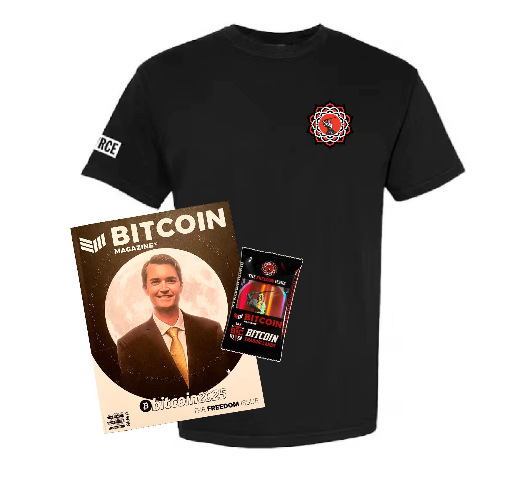 1st Edition Bundle: Free Samourai SCⱯRCE TEE edition 1, Sealed Trading Card + Magazine