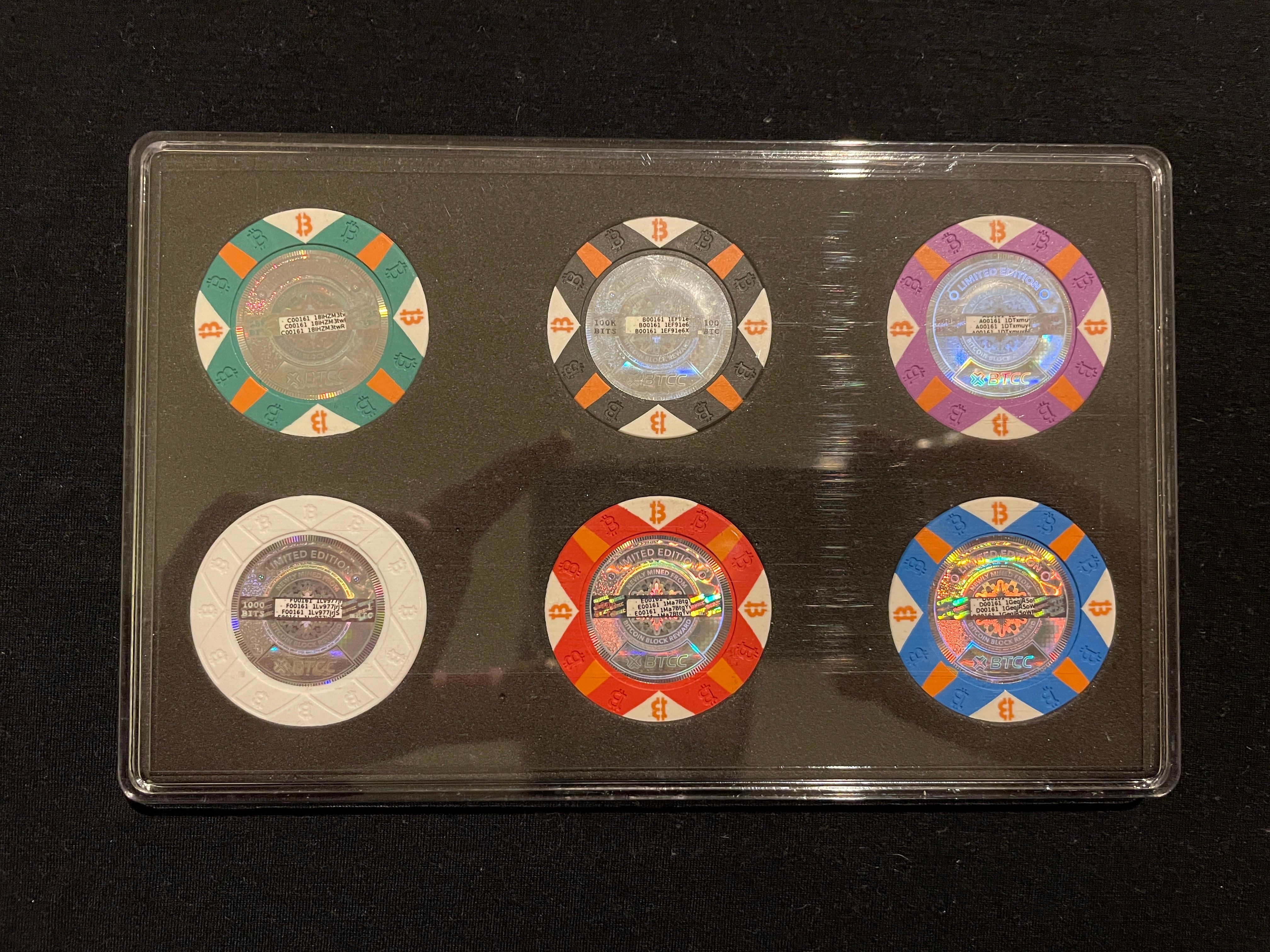 BTCC Bitcoin Chips - 6 color signature set | Scarce City