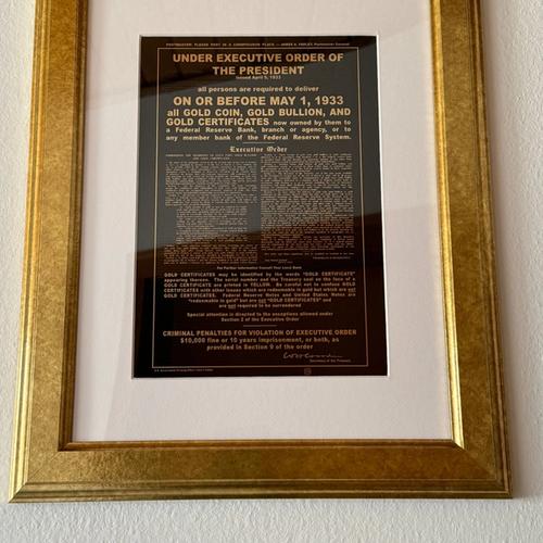 Executive Order 6102 Circuit Board Art