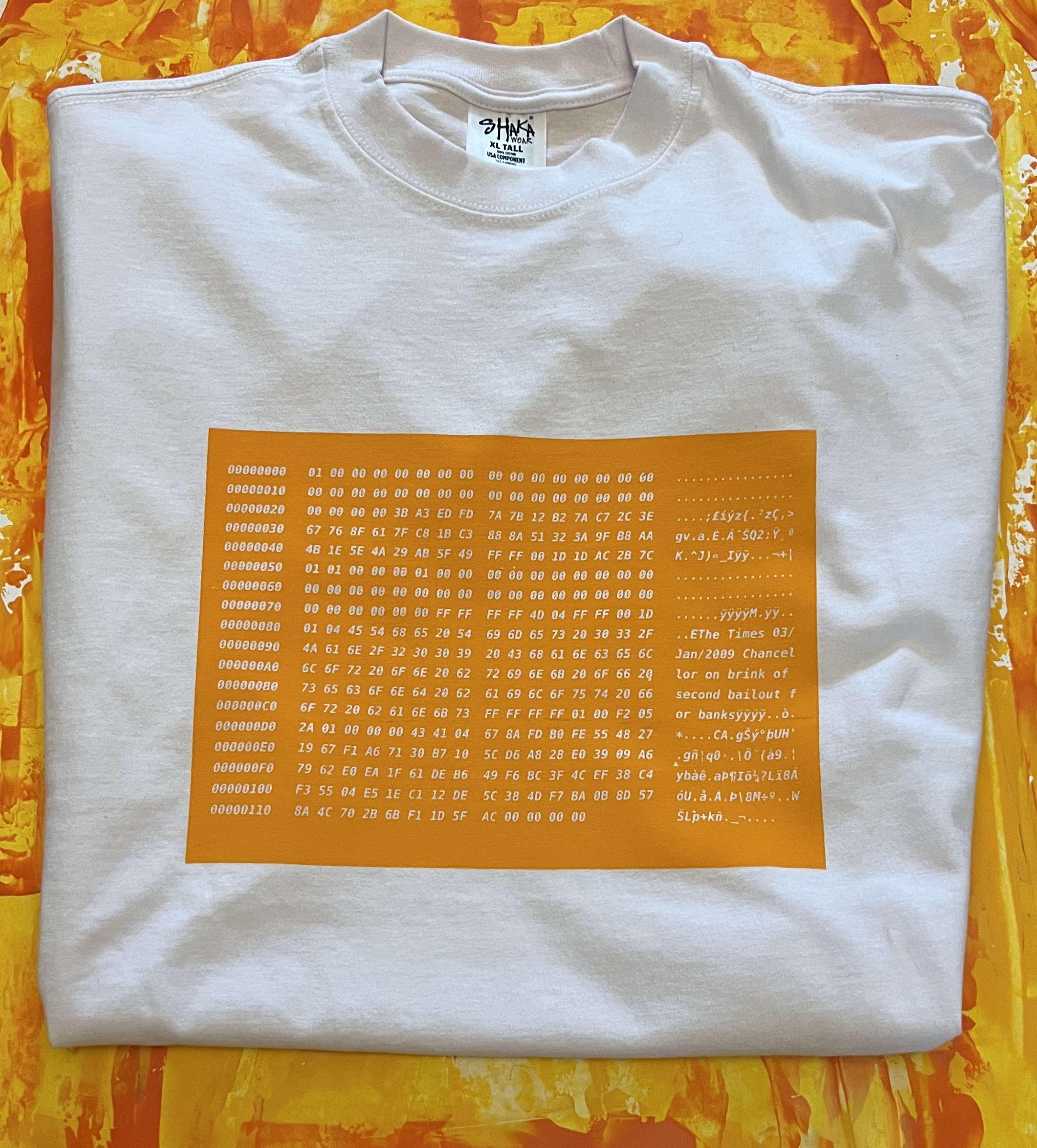 Genesis block backgound T-shirt Ltd Edition