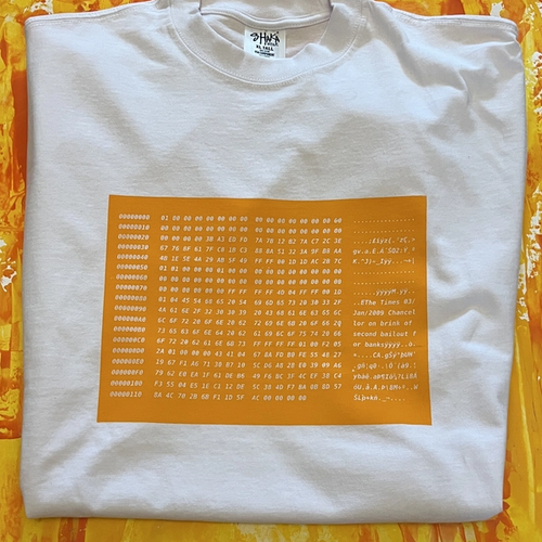 Genesis block backgound T-shirt Ltd Edition