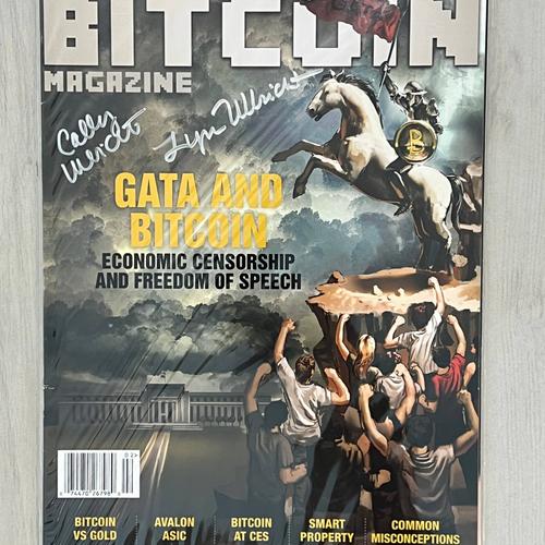 Bitcoin Magazine Issue #7 Gata & BTC with Lyn & Cally Ulbricht Autographs