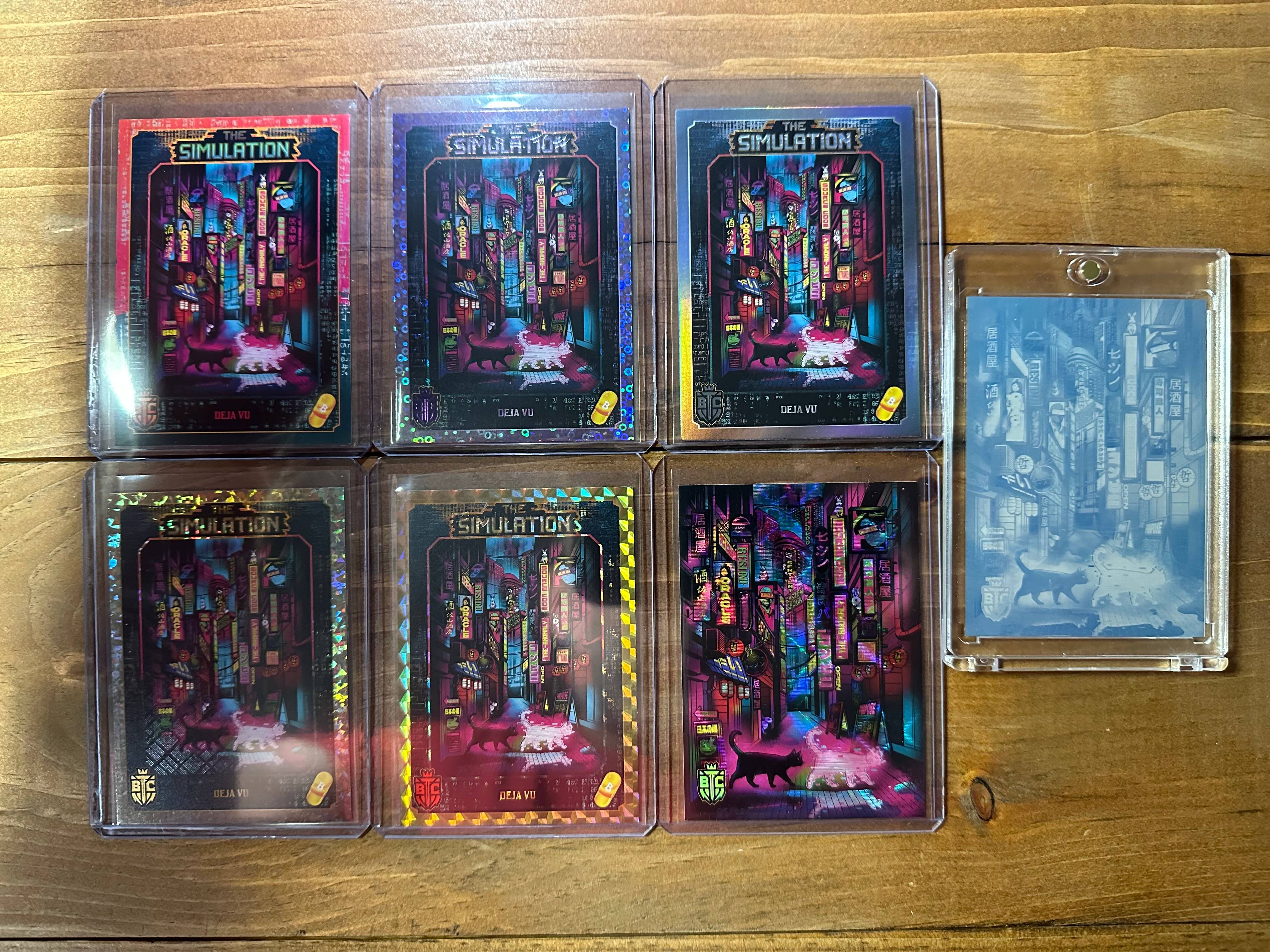 S4 Printing Plate of Deja Vu Card w/ 6 Pack of all Deja Vu Cards