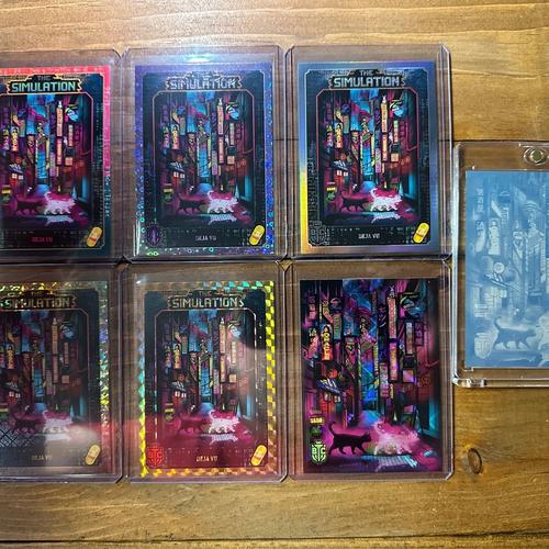 S4 Printing Plate of Deja Vu Card w/ 6 Pack of all Deja Vu Cards