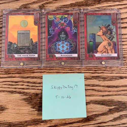 BTC Trading Cards - Series One UltraRare Full Set (3 Cards)